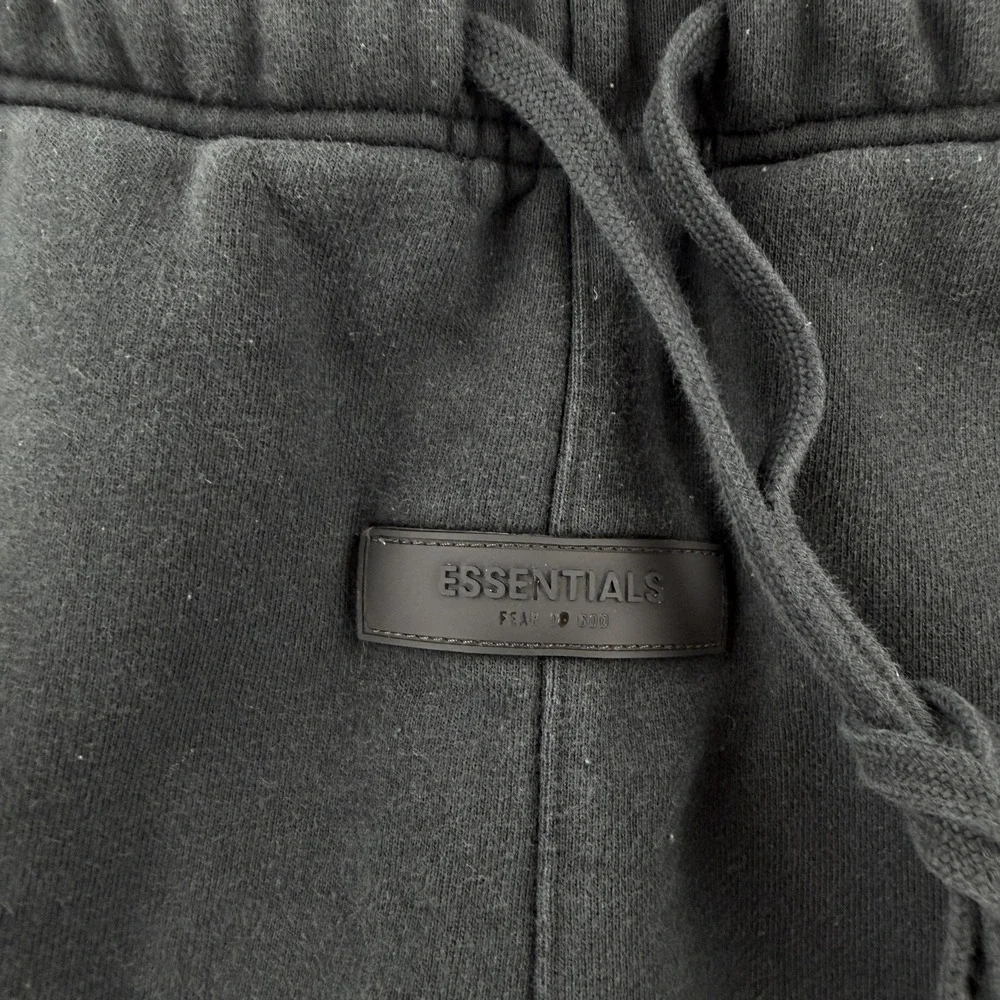 Fear Of God Essentials Sweatpants Mens Small Black Jogger Pants Elastic Waist